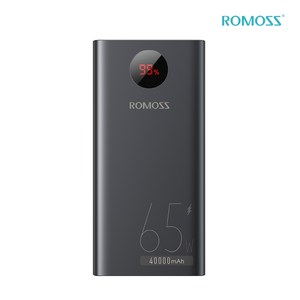 로모스 PEA40 Po 초고속 충전 65W 대용량 보조배터리 40000mAh 멀티단자, PEA40-282, 블랙