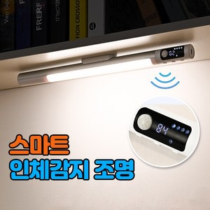 무선 센서등 빛조절 감도조절 디지털 화면 동작감지 현관 계단 센스등, 1개, 화이트 PRO 버전