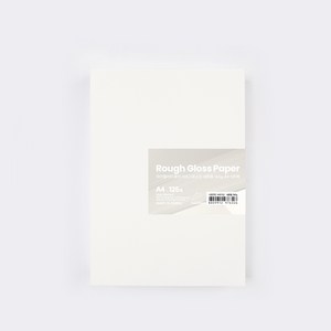 PapePhant 하이퀄리티 용지 러프그로스지(Rough Gloss pape) 내츄럴, 160g A4 125매