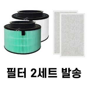 티에스아이 LG공기청정기 호환 퓨리케어360 필터 2p + 부직포 필터 2p 세트, AS309DWA