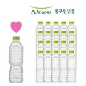 풀무원샘물 무라벨 생수, 500ml, 20개