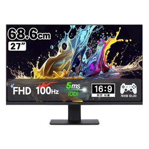 크로스오버 오버파워 27FA35 IPS75 슈퍼슬림 HDR 아이세이브 100Hz 업그레이드 27인치 모니터, 68.6cm, 27FA35 IPS75 [무결점]