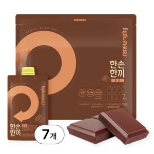 리뉴파이 한손한끼 단백질 쉐이크, 초코맛, 7개, 60g