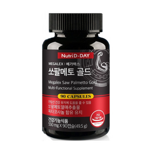 뉴트리디데이 프리미엄 쏘팔메토 골드 550mg, 90정, 1개