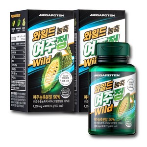 메가포텐 와일드 농축 여주정 1200mg, 2개, 60정