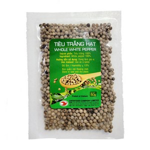 베트남 백후추 TIEU TRANG 건조 통후추 DRY PEPPER, 50g, 1개