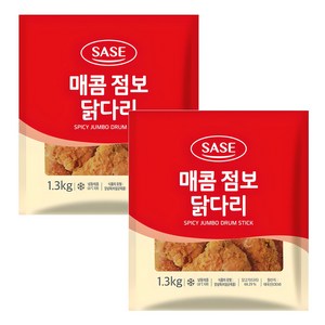 사세 매콤 점보 닭다리 1.3kg 2봉, 2개