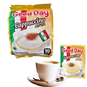 인도네시아 굿데이커피 카푸치노 30개입 Good Day Cappuccino Coffee, 3개, 10개입, 25g