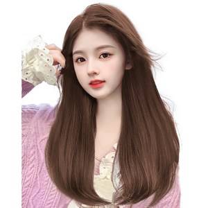 가발위드 붙임머리 부분 가발 C컬 10cm 3피스 1세트상품, 3개, 라이트브라운50cm