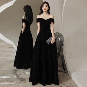 레나 블랙 벨벳 드레스 셀프웨딩 촬영 스냅 이브닝드레스 파티룩