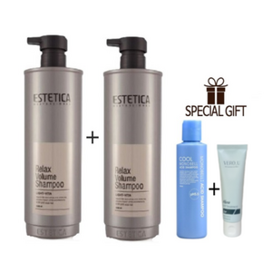 재출시 에스테티카 릴렉스 볼륨 미용실 대용량 샴푸 1500mlX2+약산성 쿨샴푸 150ml+LPP 트리트먼트 100ml, 2개, 1500ml
