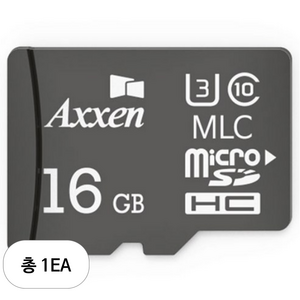 액센 마이크로 SD 메모리카드 MLC U3 Class10, 16GB, 1개