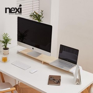 [NEXI] 넥시 듀얼모니터받침대 심플 1단 NX914, 1개