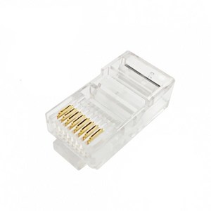 랜스타 LSN-CAT5E-UTP50 모듈러콘넥터 RJ-45 CAT5E UTP 8P8C 100개입, 1개