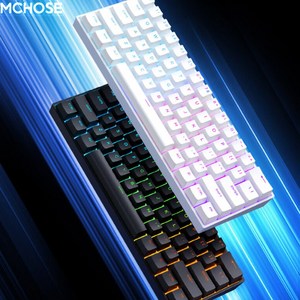 MCHOSE Ace 60 / Ace 60 PRO 마그네틱축 기계식 게이밍 키보드 Ace 68 유선버전 60%배열 1600만색RGB 시즌신상, 블랙, ACE60po 블랙 KTEK자석축