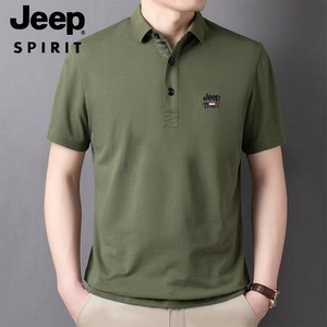 JEEP SPIRIT 남성 폴로 반팔 카라 티셔츠 남자 PK 여름 패션 8929