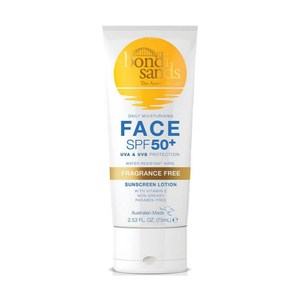 호주 본다이샌즈 무향 모이스처 페이스 선크림 SPF 50+ 75ml Bondi Sands Face Sunsceen, 1개