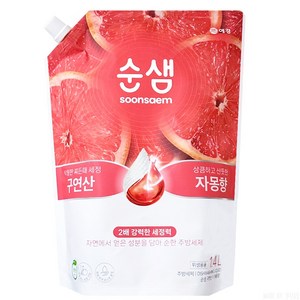 순샘 구연산 X 자몽향 주방세제, 1.4L, 1개