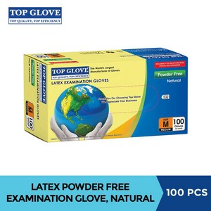 탑글러브 라텍스 장갑 글러브 진료 의료용 latex gloves 고무장갑, M, 1개, 중(M)