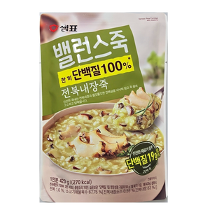 샘표 밸런스죽 전복내장죽, 420g, 2개