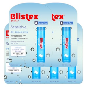 Blistex 블리스텍스 센시티브 립밤, 무색, 4.25g, 5개