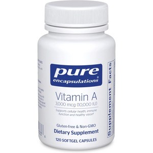 퓨어인캡슐레이션 미타민A Pue Encapsulations Vitamin A 3 000mg(10 000 IU), 1개, 120정