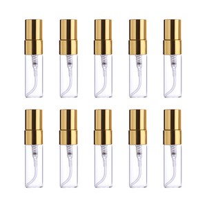 27리빙 간편한 충전 휴대용 향수 공병, 투명 골드 5ml 10개, 10개