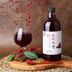 일타농부 국내산 수제 오미자청 진액 농축액 원액 오미자차 엑기스 100% 1000ml, 1개입, 1개, 1L