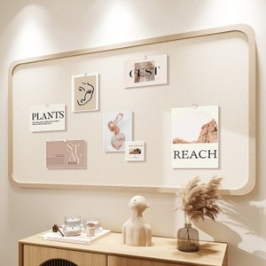 ErrifY 부착식 펠트보드 게시판 알림판 접착식, 카멜