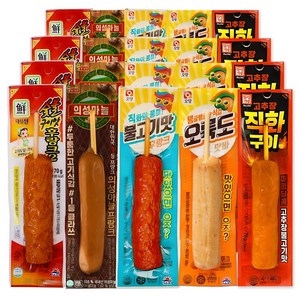 [푸드원스토어]불고기4+어묵바4+의성마늘4+직화4+숯불후랑크4 사조 핫바, 70g, 20개