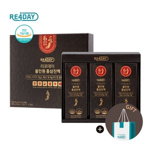 리포데이 올인원 6년근 홍삼진액 쇼핑백 선물세트, 300g, 1개