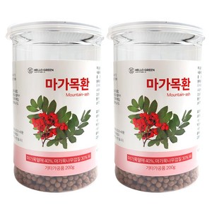 헬로우그린 국산 마가목환(통) (마가목열매 마가목껍질 우슬 엄나무), 2개, 200g