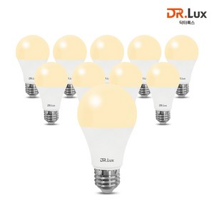 닥터룩스 LED 전구 10W, 10개, 전구색