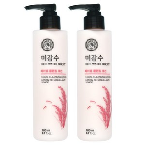 더페이스샵 미감수 브라이트 페이셜 클렌징 로션, 200ml, 2개