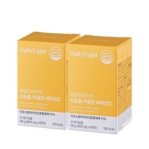 데일리라이트 리포좀 커큐민 비타민C 흡수율 높은 커큐민 강황, 2개, 60정