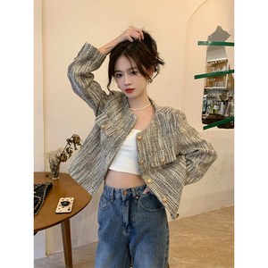 엘프 안나 라운드 트위드 자켓