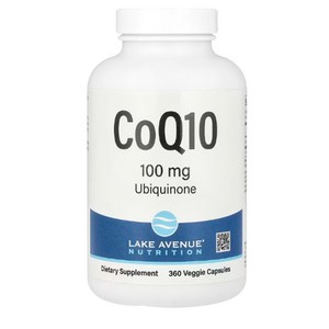 레이크 에비뉴 뉴트리션 CoQ10 유비퀴논 100MG 베지 캡슐 360정, 1개