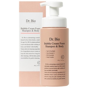 닥터바이오 버블 크림 폼 샴푸 앤 바디워시, 450ml, 1개