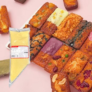 아이스박스포함+선인 휘낭시에반죽 냉동, 1kg, 1개