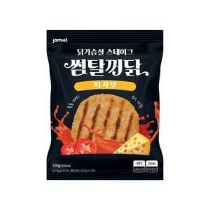 재미어트 썸탈꺼닭 닭가슴살 스테이크 피자맛, 10개, 120g