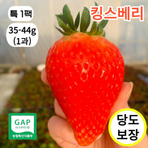 최상품 킹스베리 꿀당도 대왕딸기 논산산지직송, 400g (특 사이즈), 1박스