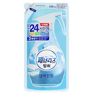 페브리즈 섬유탈취제 상쾌한향 리필, 640ml, 2개