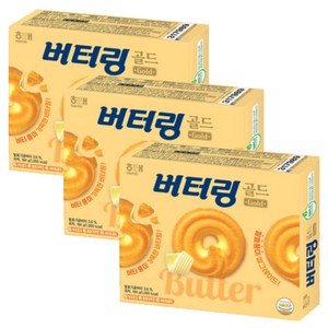 해태 버터링 골드 194g x 3통 부드러운 쿠키 버터, 3개