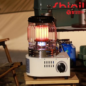 신일 부탄 가스난로 히터 캠핑용 캠핑 낚시용 낚시 휴대용 차박 야외용 휴대용 버너, 신일가스난로(아이보리)