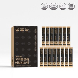 고려홍삼진 6년근 데일리스틱(진세노사이드 무려 15.75mg), 15ml, 120개