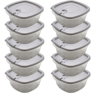 우주월드 밥 밀폐용기 10개, 1세트