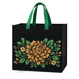 (인쇄가능)대형 타포린백(가로)41cm x (세로)36cm x (폭)24cm, 대형 타포린백(플라워)