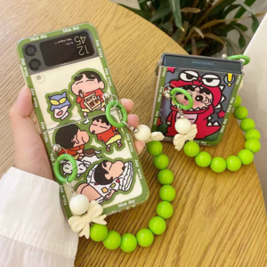 짱구 캐릭터 비즈스트랩 제트플립 지플립 캐릭터 갤럭시Z플립5 케이스