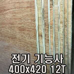 [탑냉동] 합판 목판 420x400 12T 제어함 제어반용 전기기능사 실기 실습재료, 1개