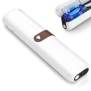 APEXSO 휴대용 칫솔살균기 UV LED 소형 충전식 여행 출장 선물, 화이트